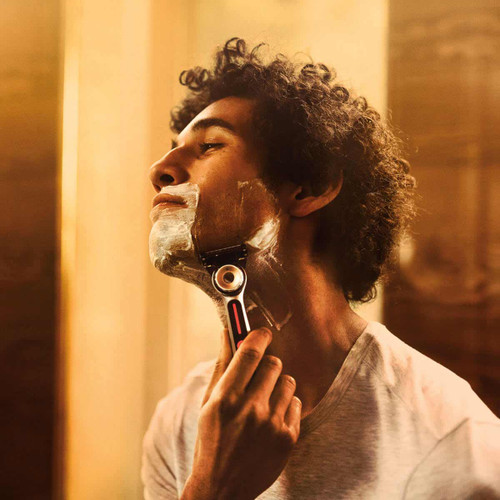 Heated Razor by GilletteLabs includes five of Gillette's best blades and Flexdisc technology to move with the contours of your face Heated Razor by GilletteLabs includes five of Gillette's best blades and Flexdisc technology to move with the contours of your face