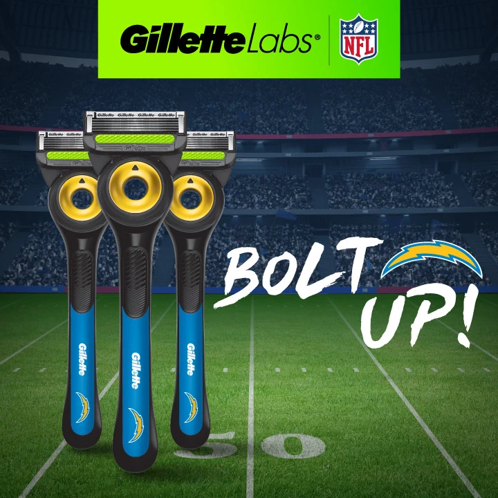 GilletteLabs Official Chargers Licensed Razor