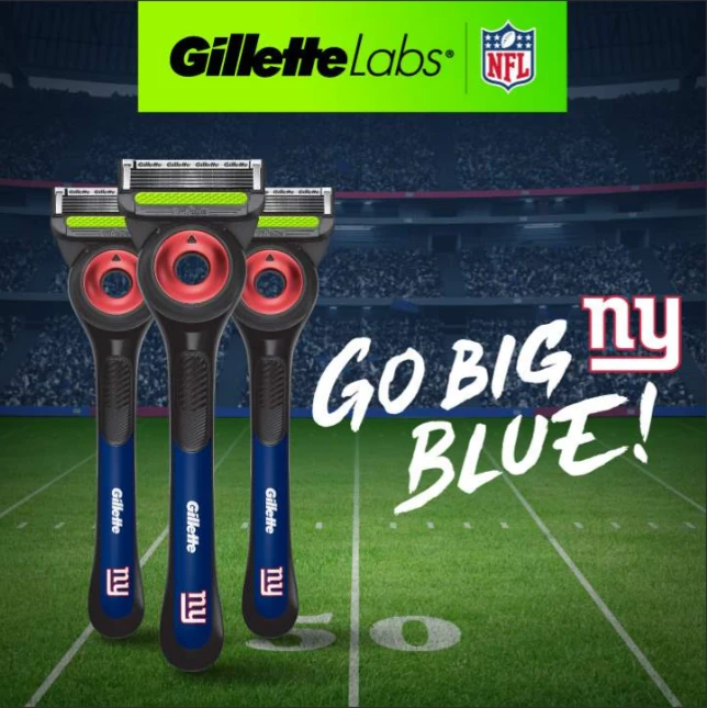 GilletteLabs Official Giants Licensed Razor