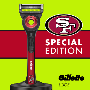 GilletteLabs Official 49ers Licensed Razor