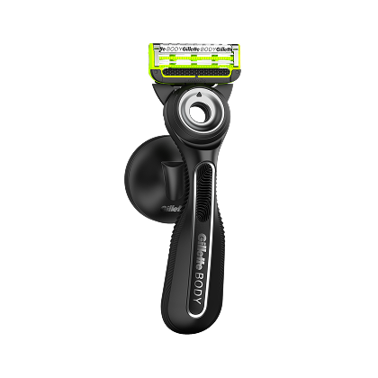 GilletteLabs Body and Intimate Razor for Men with Magnetic Shower Hanger and Handle