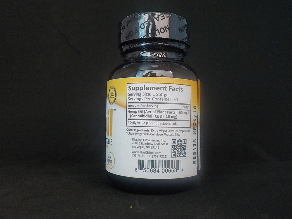 CBD Oil Softgels (15mg) 60 Ct.