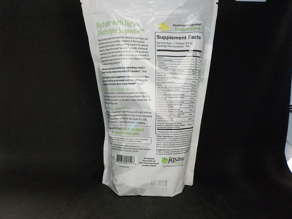Jigsaw Electrolyte Supreme Packets Lemon Lime