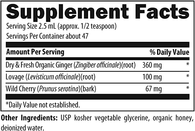Ginger Tussin Syrup 4 ounces