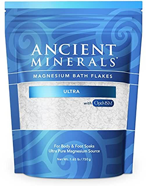 Ancient Minerals Magnesium Bath Flakes Ultra 1.65 Pounds