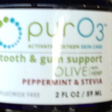 Pure O3 Tooth & Gum Peppermint & Stevia