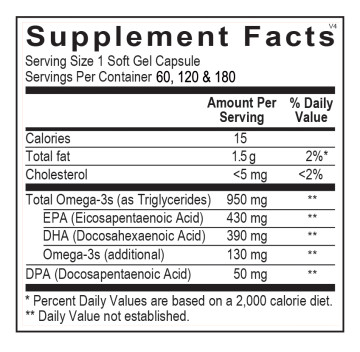 Omega Complete - 120 Count - Tilapia Free