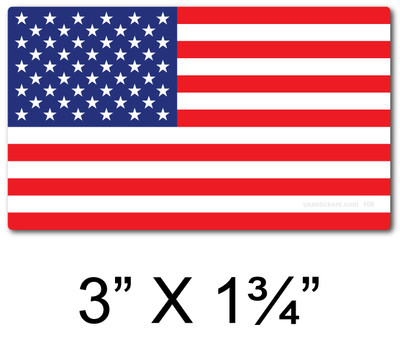American Flag Sticker 50-106