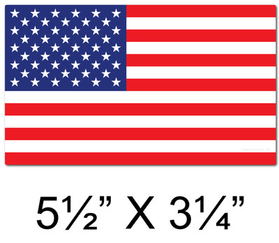 American Flag Sticker 50-124