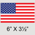 American Flag Sticker 50-127