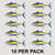 Bluefin Tuna Sticker – 8” Fish Decal (10 Pack)