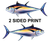 Bluefin Tuna 8" Two-Sided Fish Stickers – 10 Pack