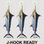 Blue Marlin Sticker – 8” Fish Decal (10 Pack)