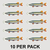 Muskie 8" Double-Sided Fish Stickers – 10 Pack