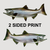 Chinook Salmon 8" Double-Sided Fish Stickers – 48-Pack Hook Strip Display