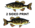 Smallmouth Bass 8" Two-Sided Fish Stickers – 10 Pack