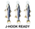 Striped Bass 8" Two-Sided Fish Stickers – 10 Pack