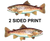 Brown Trout 8" Two-Sided Fish Stickers – 10 Pack