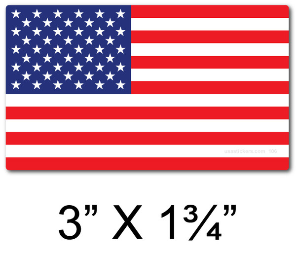 American Flag Sticker 50-106