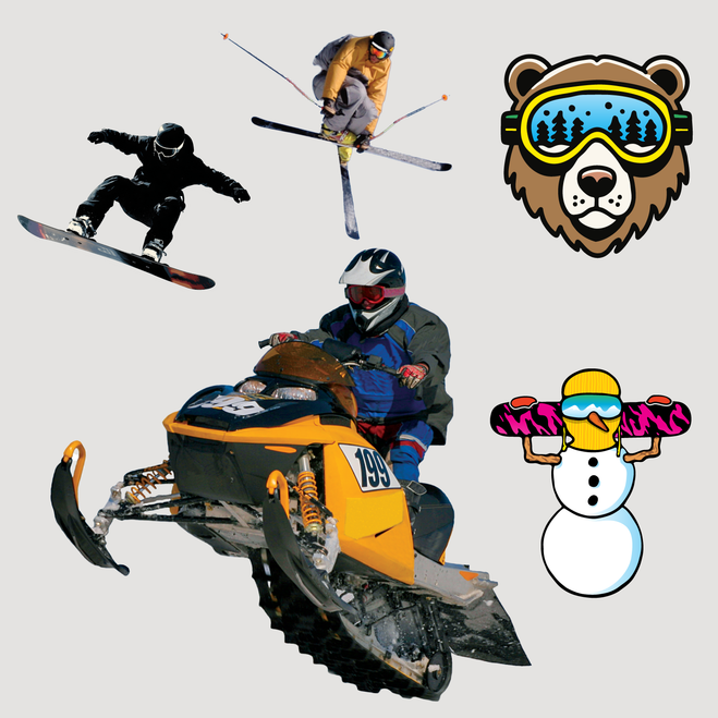Winter Sports Stickers