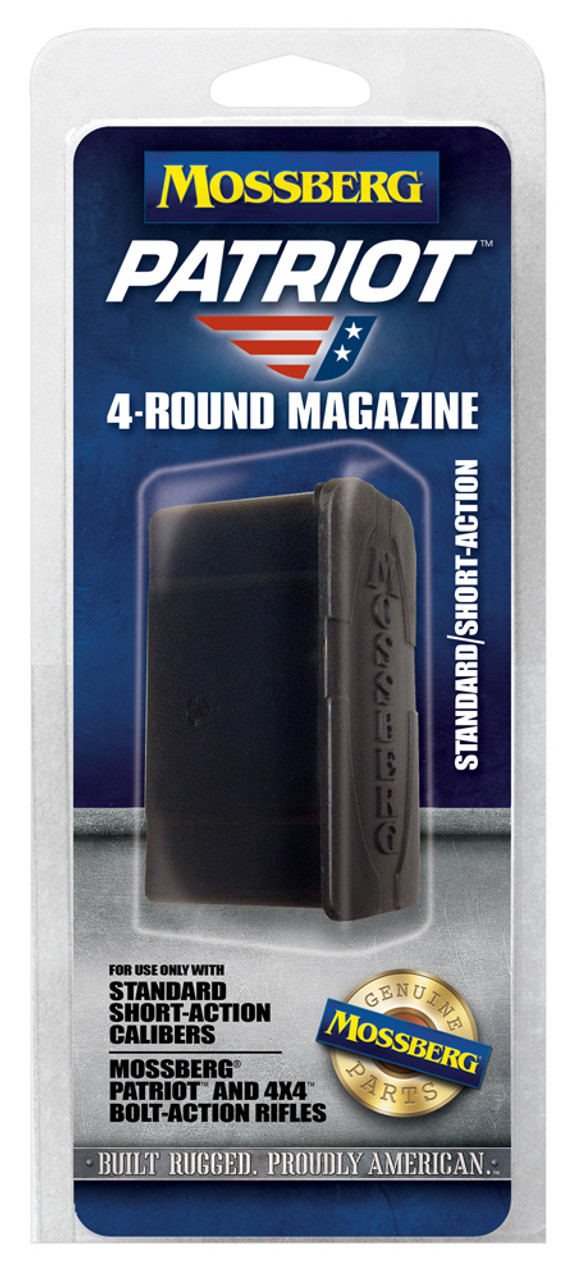 Mossberg 95347 Patriot 5rd Drop Box Magazine, For Use w/Mossberg Patriot & 4x4 Models, 6.5 Creedmoor, .243 Win, .308 Win, 7mm-08 Rem Calibers Only, Standard/Short Action