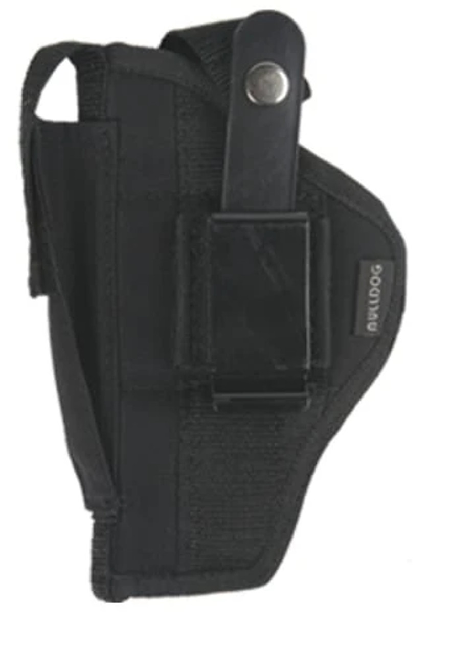Bulldog FSN19 Extreme OWB Black Nylon Belt Loop/Clip Fits Auto w/Laser or Light Fits 2-5" Barrel Ambidextrous