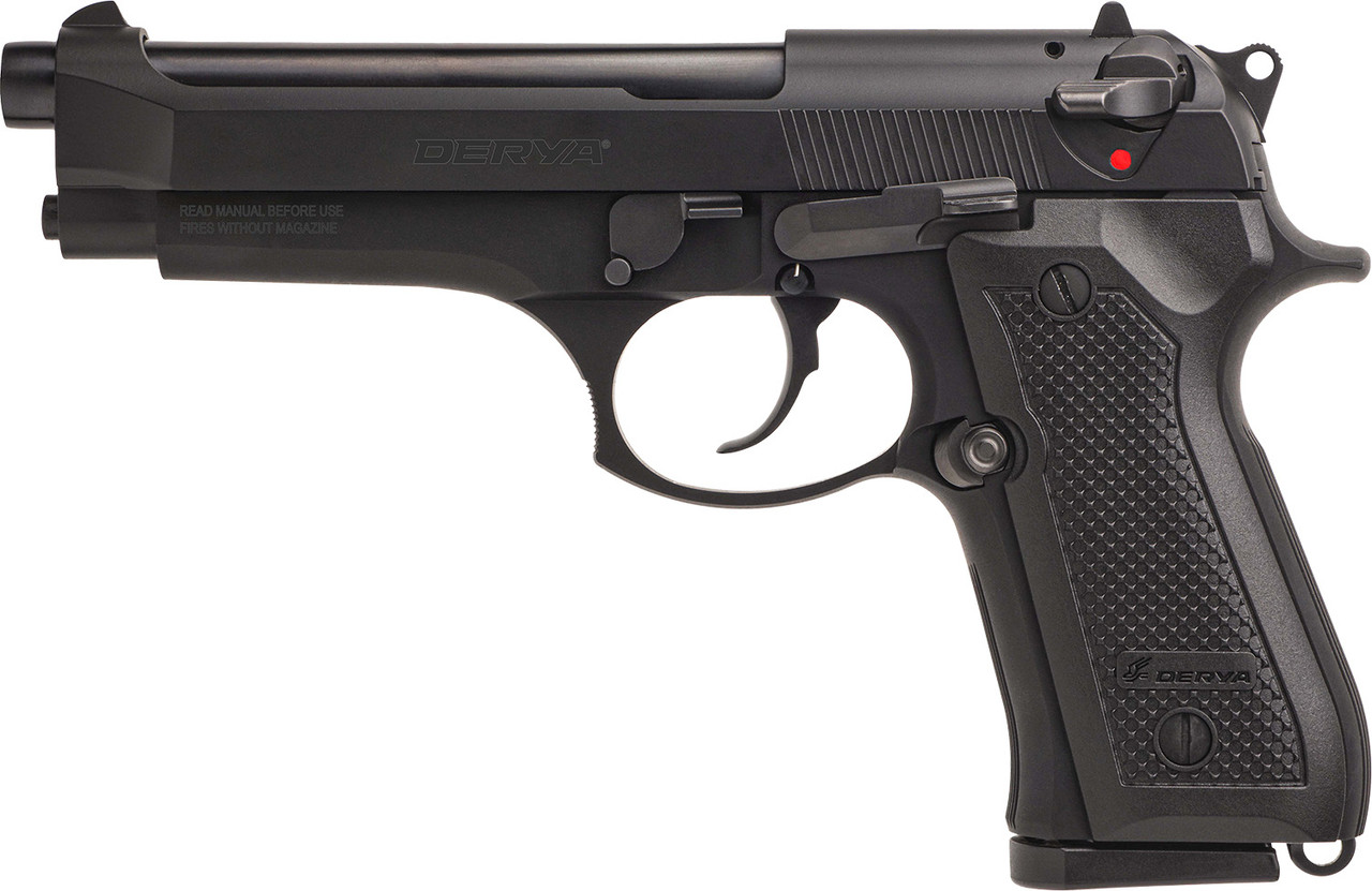 Derya Firearms MELIK9TR Melik 9mm Luger 17+1 4.90" Black Melonite Steel Barrel, Black Melonite Serrated Steel Slide, Black Aluminum Frame, Black Polymer Grip