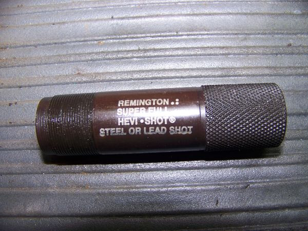 Rem Choke, Super Full Heavy Shot Extended Lead or Steel, 12ga