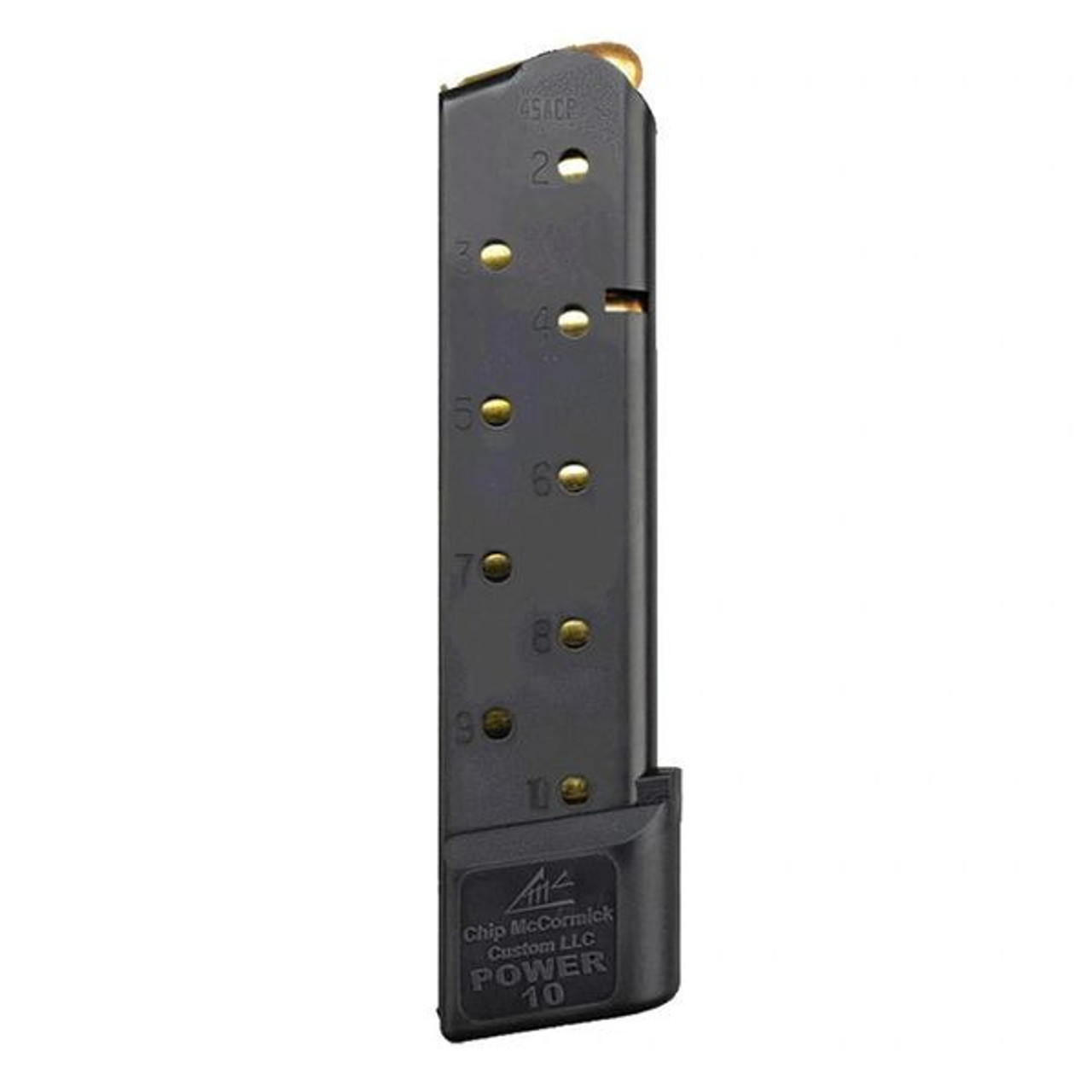 Chip McCormick Railed Power Mags 10 rd. Stainless steel