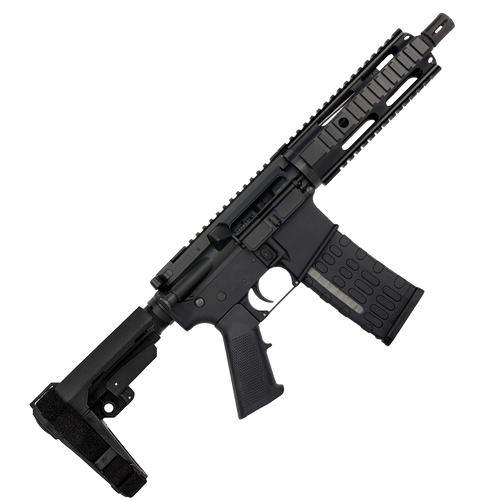 American Built Rifle Company AR-15 Semi Auto .223 5.56 Pistol 7.5" Barrel 7" Quad Rail Handguard, Black