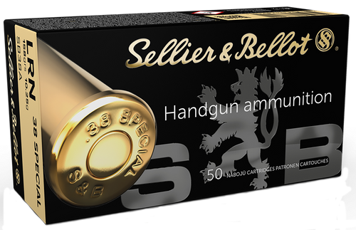 Sellier & Bellot SB38A Handgun 38Special 158gr Lead Round Nose 50 Per Box