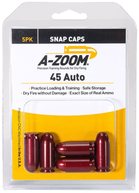 A-Z00M Snap Caps 45 ACP, 5 pack A-Z00M Snap Caps 45 ACP, 5 pack