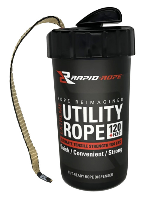 RAPID ROPE LLC Rope Canister 120' Long, Tan
