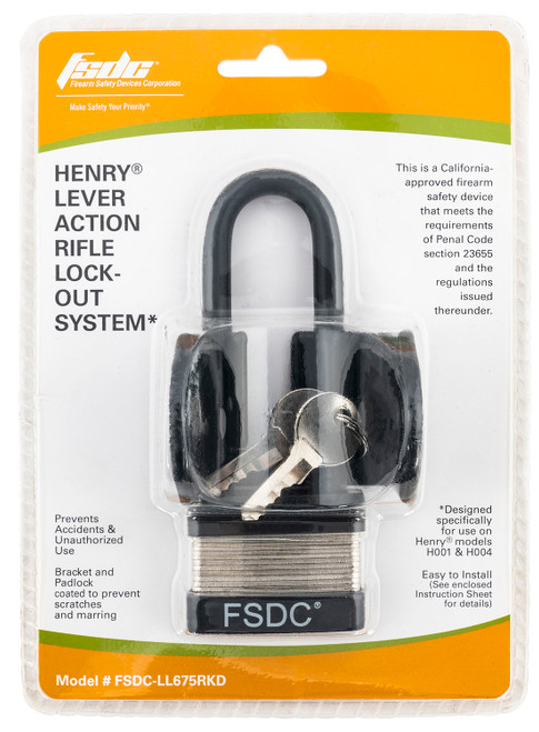 FSDC LL675RKD Lock-Out System Black for Henry Lever Action H001 & Golden Boy H004