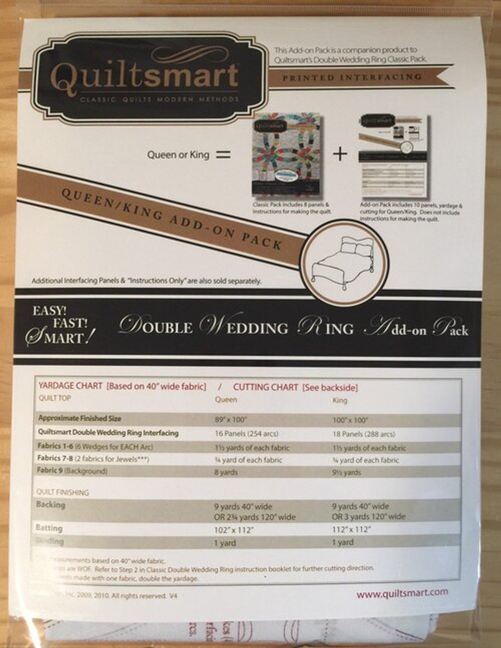 eQuilter Fusible Interfacing - Double Wedding Ring - 20 X 27 PANEL