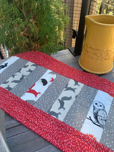 Piano keys finished table runner