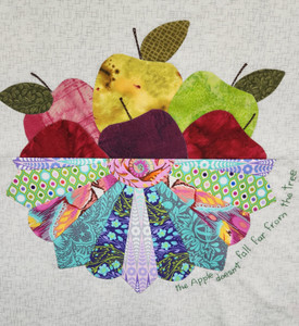 1/2 Dresden Plate and Zig Zapp apples making a dresden plate apple basket