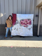 Pixelated Santa Quilt in Two Weeks!