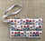 House print fabric clutch bag