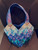 Midi bag made from blue batiks