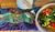 Blue wave border table runner
