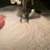 Showing sewing the interfacing in the Quiltsmart sample project pack