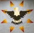 Eagle in the center of a lone star quilt