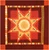 Yellow and red lone star quilt