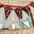 Banner using coffee related fabrics