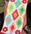 Hexie table runner over a chair