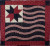 Old glory flag quilt in red, white and blue