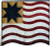 Yellow background to the star for the old glory quilt