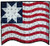 white star on the old glory quilt