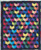 Multi-color tumbling block quilt finished